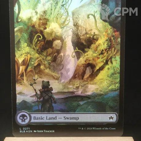 Описание картинки Swamp (BLB Full Art Foil) от Барахолка Баллиоза по цене 200руб | Свободный Рынок Миниатюр - СРМ