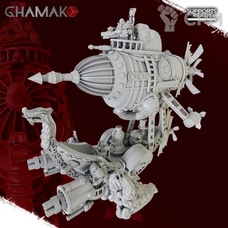 Описание картинки Arkanaut Frigate / Grundstok Gunhauler от MrMetalHorror по цене 2 000руб | Свободный Рынок Миниатюр - СРМ