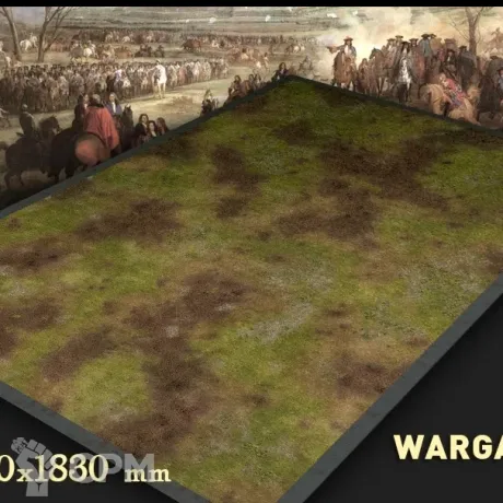 Описание картинки Игровое поле "Вытоптанное поле" bm019 6'х4' от WargamePrint по цене 3 450руб | Свободный Рынок Миниатюр - СРМ