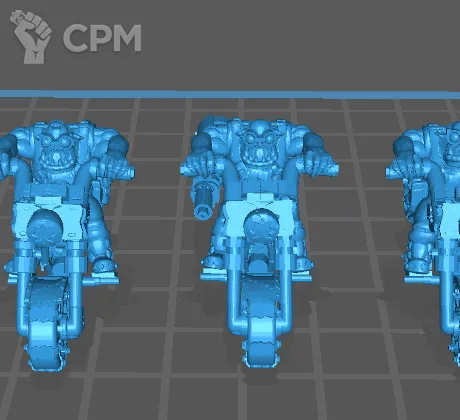 Описание картинки 5 байкеров орков олд кул стайл / 5 bikers Orcs OldSKULZ Style от 3D6 по цене 369руб | Свободный Рынок Миниатюр - СРМ