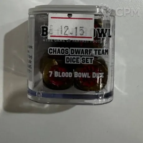 Описание картинки Chaos Dwarf Team Dice Set - Warhammer Bloodbowl - New, Unused от Mundungus по цене 3 399руб | Свободный Рынок Миниатюр - СРМ