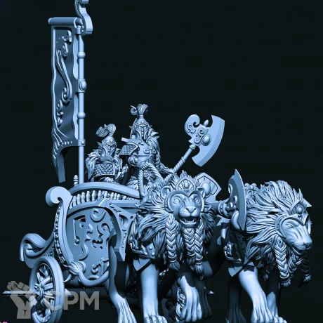 Описание картинки Lion Chariot of Chrace от Магазин Альфария по цене 900руб | Свободный Рынок Миниатюр - СРМ