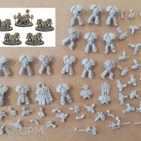 Описание картинки Saturnine Terminator Squads от Жадная лапа по цене 1 000руб | Свободный Рынок Миниатюр - СРМ