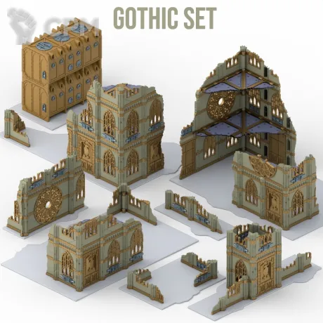 Описание картинки Gothic Ruins (Террейн для 11 редакции, цветной) от AxeL's Forge по цене 6 800руб | Свободный Рынок Миниатюр - СРМ
