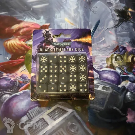 Описание картинки Black templars dice set от firon по цене 7 700руб | Свободный Рынок Миниатюр - СРМ