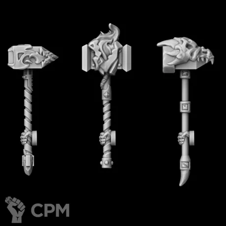 Описание картинки Молоты тип Magma (правая рука) от Bazilevs по цене 497руб | Свободный Рынок Миниатюр - СРМ