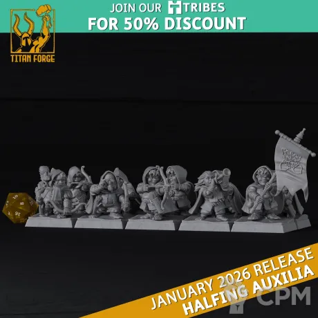 Описание картинки The Hobbit/Halfling Archers от Barduck Miniatures по цене 1 789руб | Свободный Рынок Миниатюр - СРМ