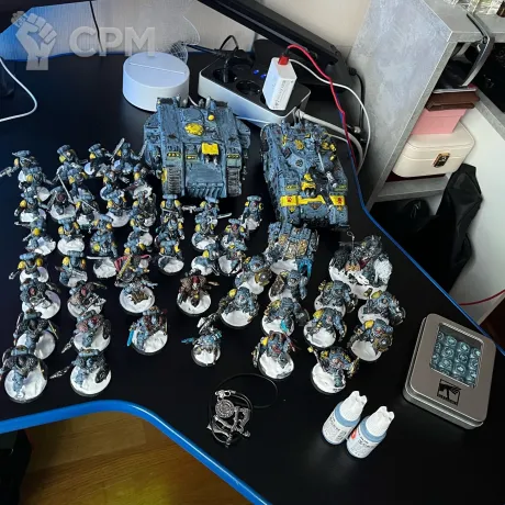 Описание картинки Space Wolves 2000 очков | Полностью покрашенная армия | Land Raider + Repulsor + 10 Termin от Etogetto по цене 18 500руб | Свободный Рынок Миниатюр - СРМ
