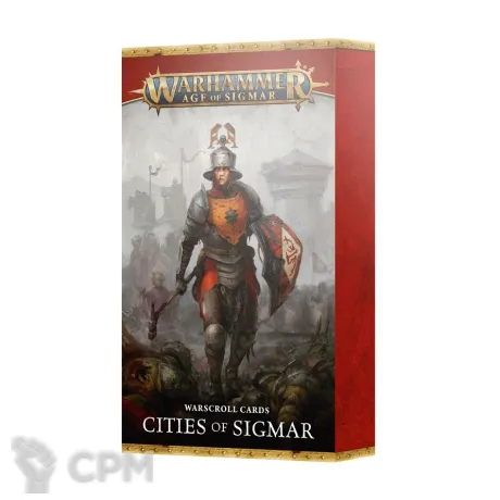 Описание картинки Набор Warhammer Age of Sigmar WARSCROLL CARDS: CITIES OF SIGMAR на английском языке от Дауран по цене 2 750руб | Свободный Рынок Миниатюр - СРМ