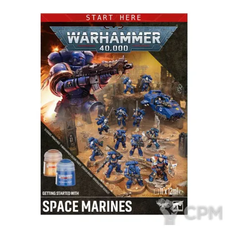 Описание картинки Предзаказ на Warhammer 40000 GETTING STARTED WITH SPACE MARINES от Дауран по цене 13 500руб | Свободный Рынок Миниатюр - СРМ