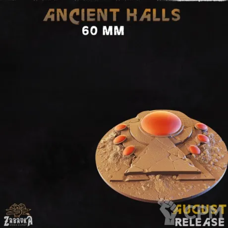 Описание картинки Ancient Halls Base 60мм от 3Д-Печка по цене 180руб | Свободный Рынок Миниатюр - СРМ