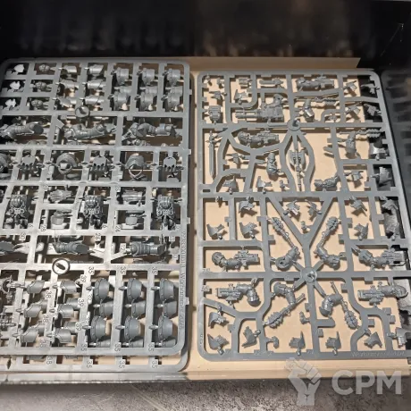 Описание картинки Cataphractii Terminators with Volkite Chargers and Power Mauls от RTBR по цене 4 300руб | Свободный Рынок Миниатюр - СРМ