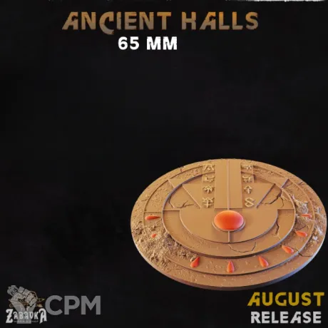 Описание картинки Ancient Halls Base 65мм от 3Д-Печка по цене 180руб | Свободный Рынок Миниатюр - СРМ