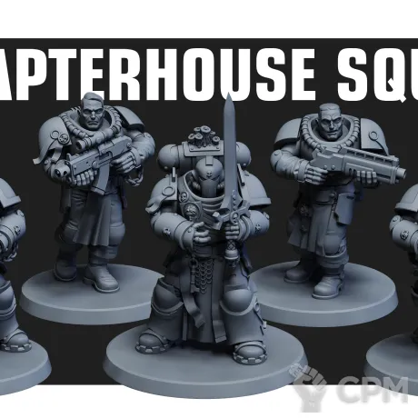 Описание картинки Primaris Crusader Squad от Печатный подвальчик по цене 1 050руб | Свободный Рынок Миниатюр - СРМ