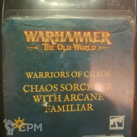 Описание картинки Chaos sorcerer with arcane familiar от Amelio по цене 4 500руб | Свободный Рынок Миниатюр - СРМ