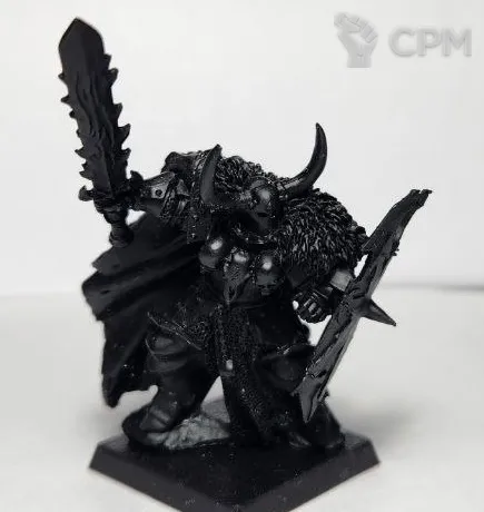 Описание картинки Chaos lord (Archaon on foot), литьё в грунте от Shamkin по цене 550руб | Свободный Рынок Миниатюр - СРМ