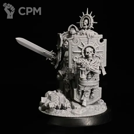 Описание картинки Primaris captain with relic shield миниатюра по вселенной warhammer 40000 от KoofWorkshop по цене 1 500руб | Свободный Рынок Миниатюр - СРМ