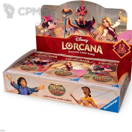 Описание картинки Дисплей бустеров Lorcana - Reign of Jafar Booster Box на английском языке от Дауран по цене 14 000руб | Свободный Рынок Миниатюр - СРМ