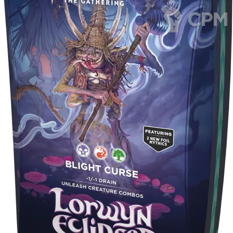 Описание картинки Колода Commander Magic: The Gathering Lorwyn Eclipsed Blight Curse на английском от Дауран по цене 5 500руб | Свободный Рынок Миниатюр - СРМ