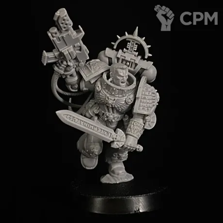 Описание картинки Deathwatch Watch Captain Artemis миниатюра по вселенной warhammer 40000 от KoofWorkshop по цене 1 200руб | Свободный Рынок Миниатюр - СРМ