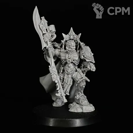 Описание картинки Custodian guard Shield captain миниатюра по вселенной warhammer 40000 от KoofWorkshop по цене 1 500руб | Свободный Рынок Миниатюр - СРМ
