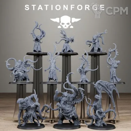 Описание картинки Corrupted Guard Possessed Demon от PocketSized Prints по цене 1 800руб | Свободный Рынок Миниатюр - СРМ