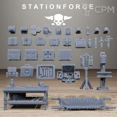 Описание картинки GrimGuard Medical Bits от PocketSized Prints по цене 850руб | Свободный Рынок Миниатюр - СРМ