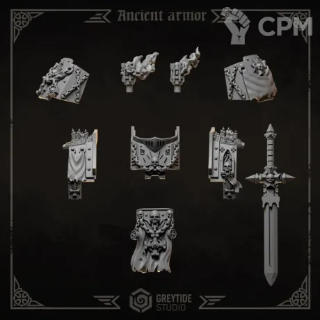 Описание картинки Black Templars - Dreadnought Ancient armor от Мастерская террейна по цене 450руб | Свободный Рынок Миниатюр - СРМ