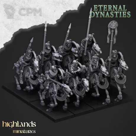 Описание картинки Tomb Kings Skeleton Horsemen от Knight of Light по цене 900руб | Свободный Рынок Миниатюр - СРМ