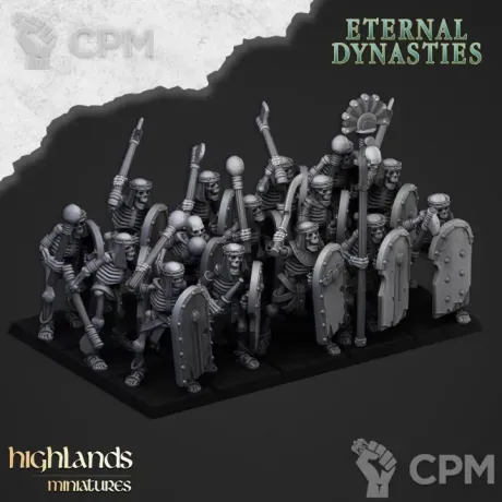 Описание картинки Tomb Kings Skeleton Warriors (мечи) от Knight of Light по цене 850руб | Свободный Рынок Миниатюр - СРМ