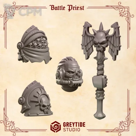 Описание картинки Blood Angels - Battle priest от Мастерская террейна по цене 150руб | Свободный Рынок Миниатюр - СРМ