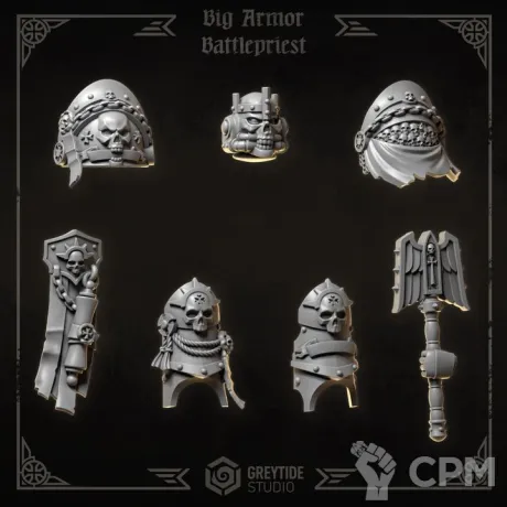 Описание картинки Black Templars - Big armor battlepriest от Мастерская террейна по цене 150руб | Свободный Рынок Миниатюр - СРМ