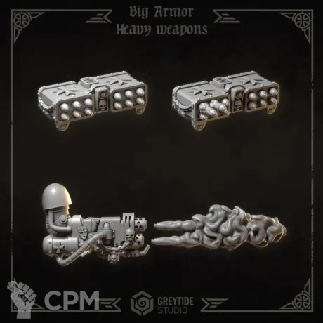 Описание картинки Black Templars - Big armor heavy weapons от Мастерская террейна по цене 150руб | Свободный Рынок Миниатюр - СРМ