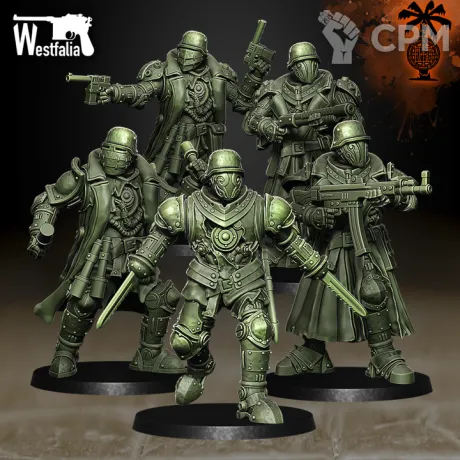 Описание картинки Cadaver Corps Artificial Infantry от PocketSized Prints по цене 800руб | Свободный Рынок Миниатюр - СРМ