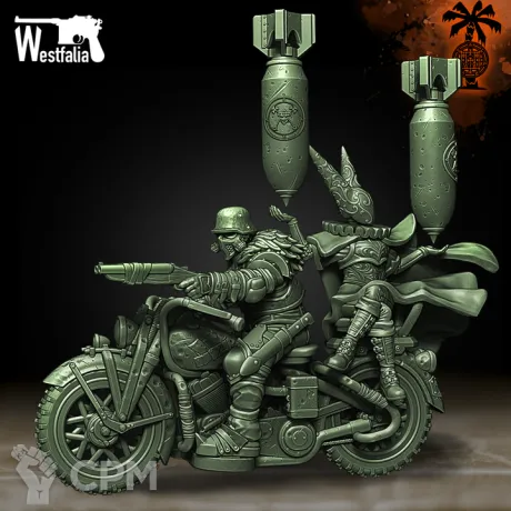 Описание картинки Cadaver Corps MC with artillery witch от PocketSized Prints по цене 350руб | Свободный Рынок Миниатюр - СРМ