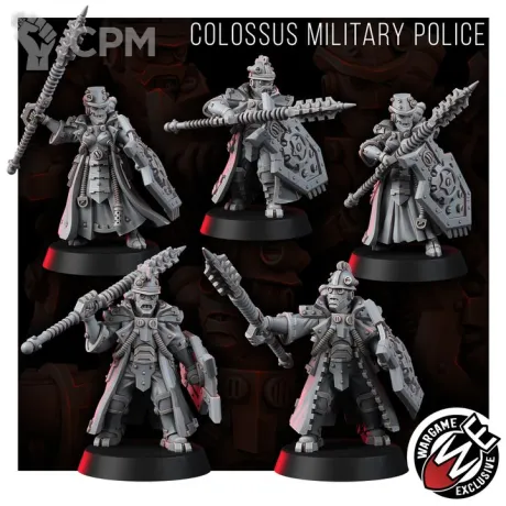 Описание картинки MECHANIC ADEPT COLOSSUS MILITARY POLICE от Manufactorum76 по цене 900руб | Свободный Рынок Миниатюр - СРМ