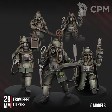Описание картинки Death Corps Specops Squad от Manufactorum76 по цене 800руб | Свободный Рынок Миниатюр - СРМ