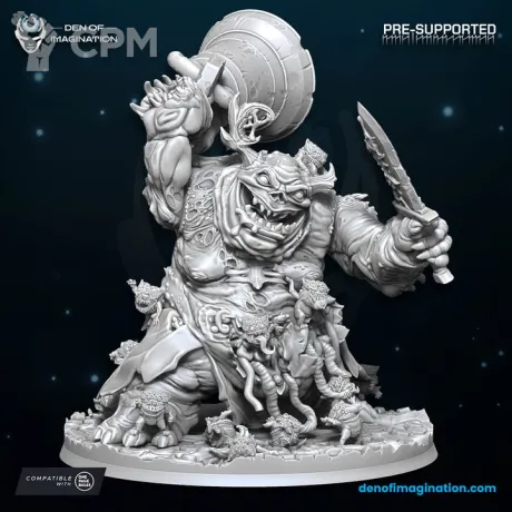 Описание картинки Great Plague Demon от PocketSized Prints по цене 2 300руб | Свободный Рынок Миниатюр - СРМ