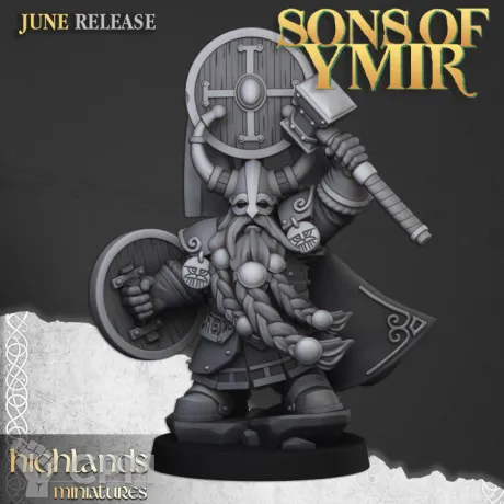 Описание картинки Dwarf Lord Thane от Knight of Light по цене 100руб | Свободный Рынок Миниатюр - СРМ