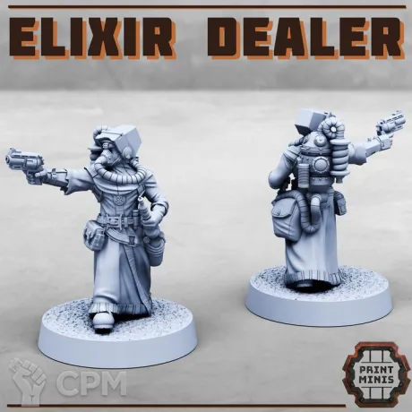 Описание картинки Elixir Dealer от PocketSized Prints по цене 180руб | Свободный Рынок Миниатюр - СРМ