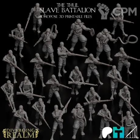 Описание картинки slave battalion от Manufactorum76 по цене 3 640руб | Свободный Рынок Миниатюр - СРМ