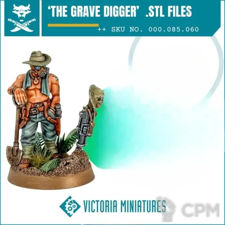 Описание картинки Grave Digger от Manufactorum76 по цене 160руб | Свободный Рынок Миниатюр - СРМ