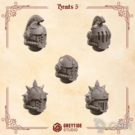 Описание картинки Blood Angels - Heads 5 от Мастерская террейна по цене 150руб | Свободный Рынок Миниатюр - СРМ