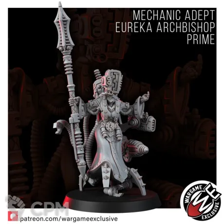 Описание картинки MECHANIC ADEPT EUREKA ARCHBISHOP PRIME от Manufactorum76 по цене 300руб | Свободный Рынок Миниатюр - СРМ