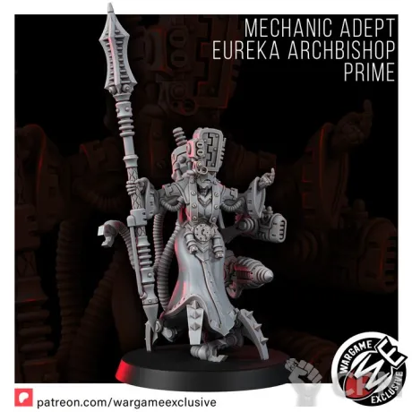 Описание картинки MECHANIC ADEPT EUREKA ARCHBISHOP PRIME от PocketSized Prints по цене 300руб | Свободный Рынок Миниатюр - СРМ
