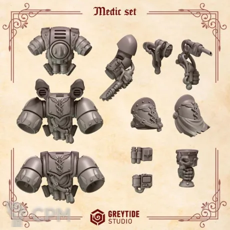 Описание картинки Blood Angels - Medic set от Мастерская террейна по цене 250руб | Свободный Рынок Миниатюр - СРМ
