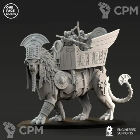Описание картинки Tomb Kings Khemrian Warsphinxes от Knight of Light по цене 1 350руб | Свободный Рынок Миниатюр - СРМ