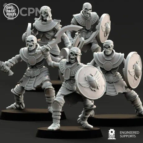 Описание картинки Tomb Kings Skeleton Warriors от Knight of Light по цене 1 000руб | Свободный Рынок Миниатюр - СРМ