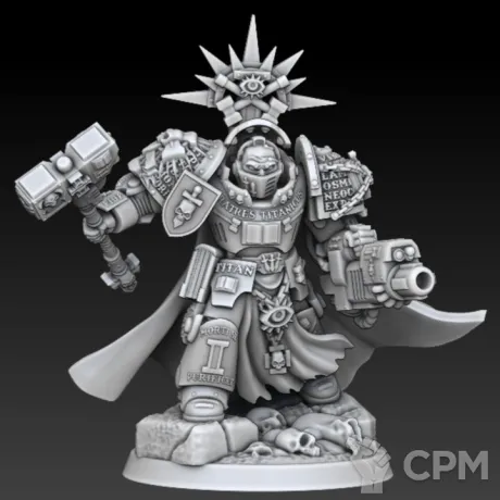 Описание картинки Grey Knights Decimus Falon от Мастерская террейна по цене 350руб | Свободный Рынок Миниатюр - СРМ