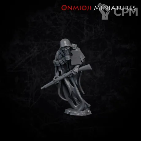 Описание картинки Undead soldier - 2 от PocketSized Prints по цене 170руб | Свободный Рынок Миниатюр - СРМ